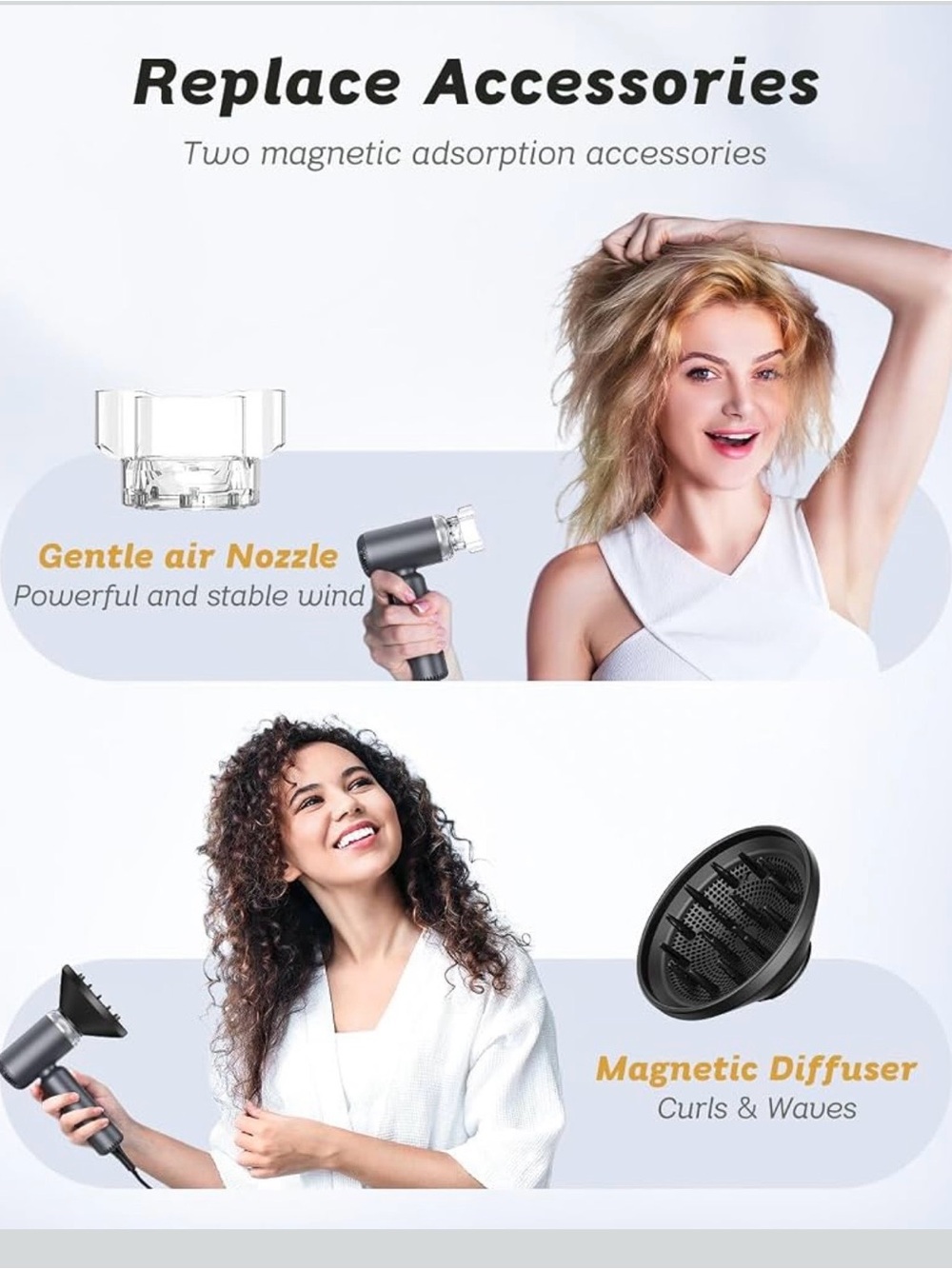Dual Voltage High-Speed lonic Blow Dryer with Universal Plug Adapter - Picture 6 of 9
